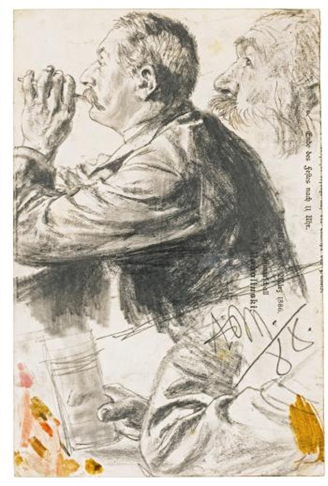 Studies of Figures in Profile by Adolph Menzel