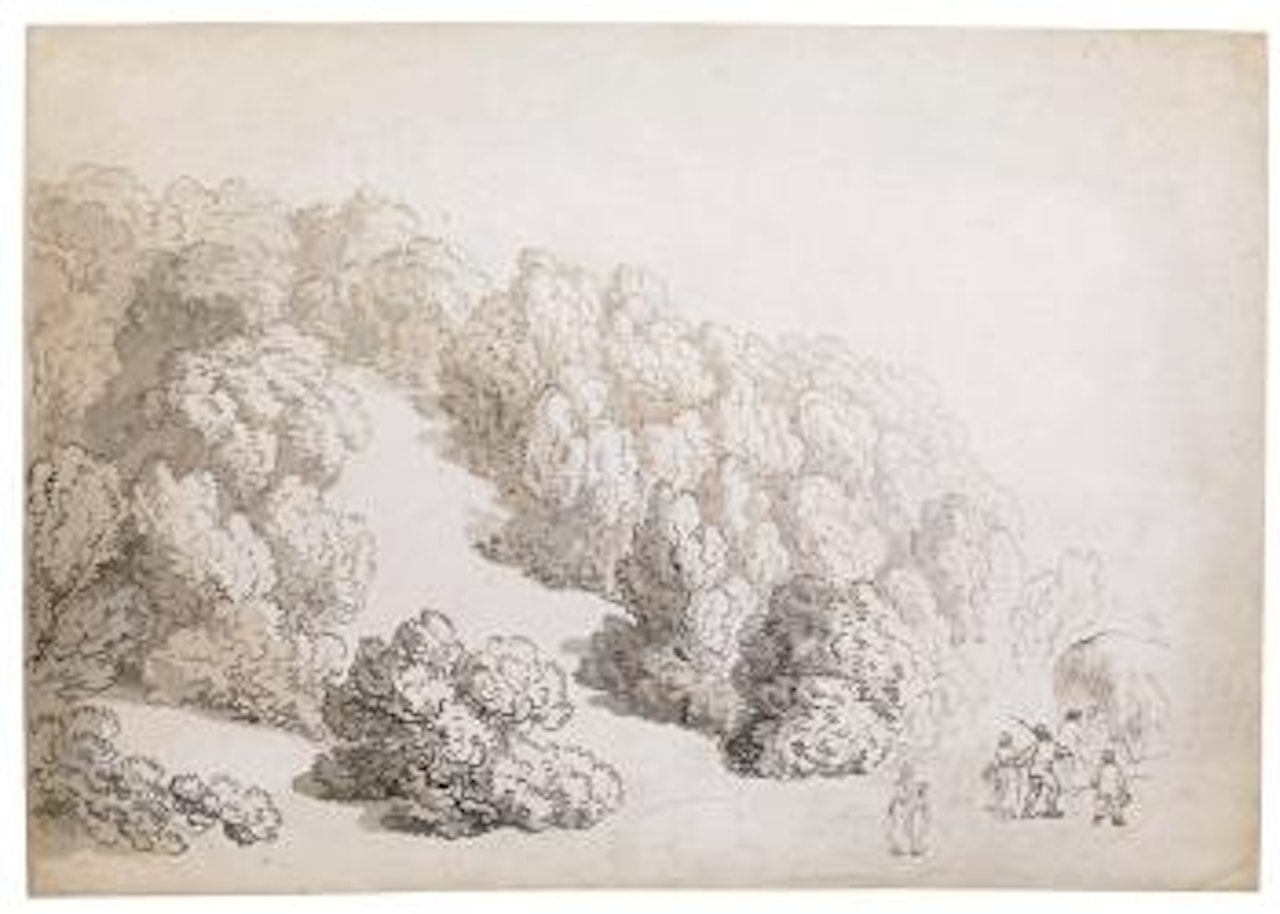 Farmers on A Woodland Road by Thomas Rowlandson