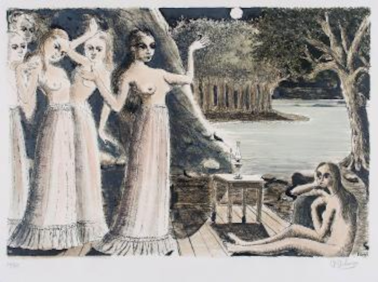 Le Bout du Monde (J.23) by Paul Delvaux