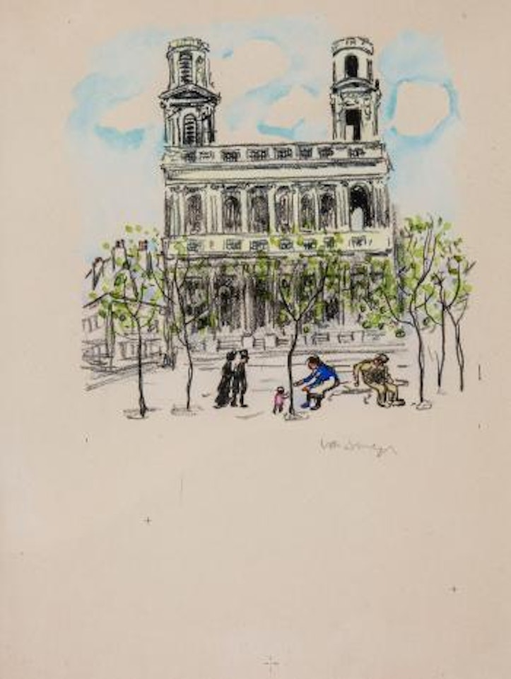 La Place Saint Sulpice by Kees van Dongen