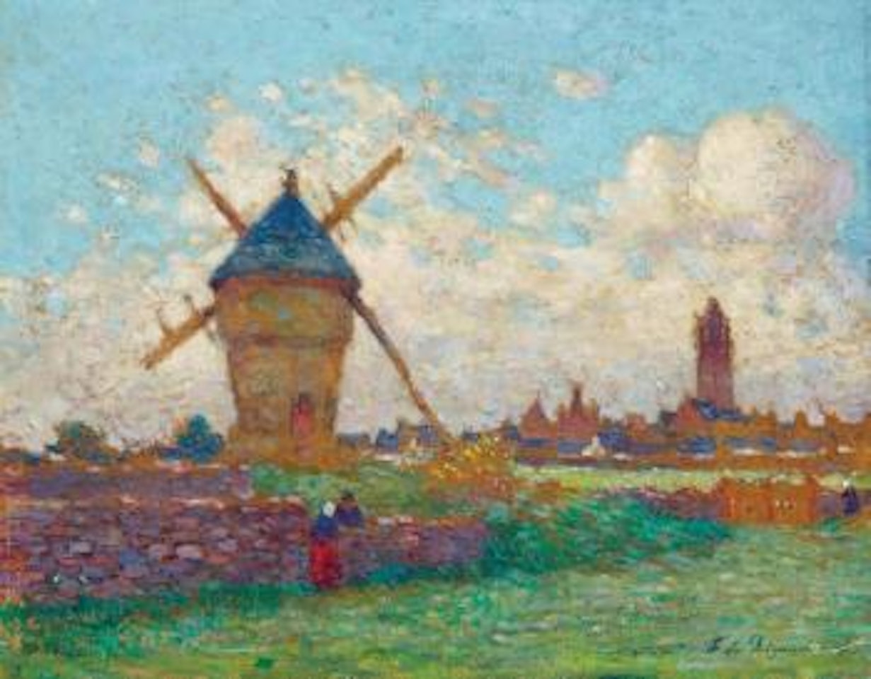 Le moulin de la Masse près du Croisic by Ferdinand du Puigaudeau