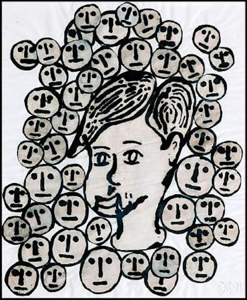 Crowd by Donald Baechler