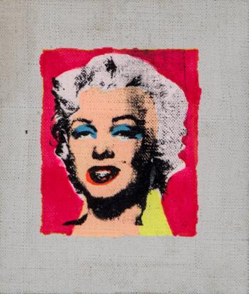 Marilyn on pink background by Richard Pettibone