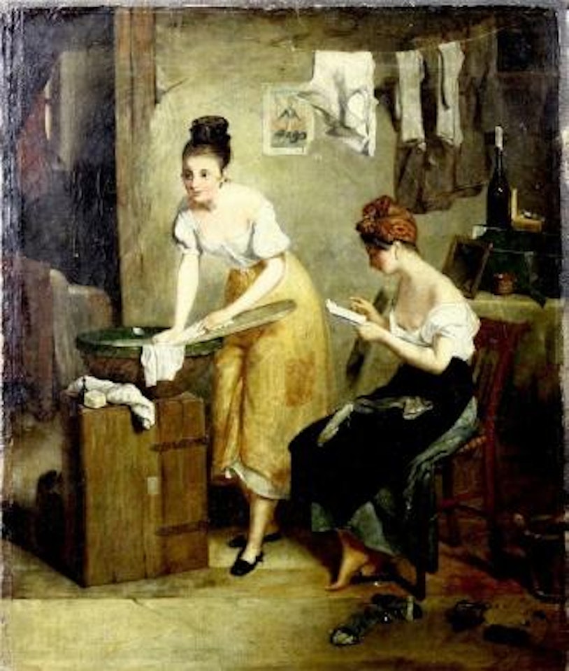 Grisettes au ménage by Jean Augustin Franquelin