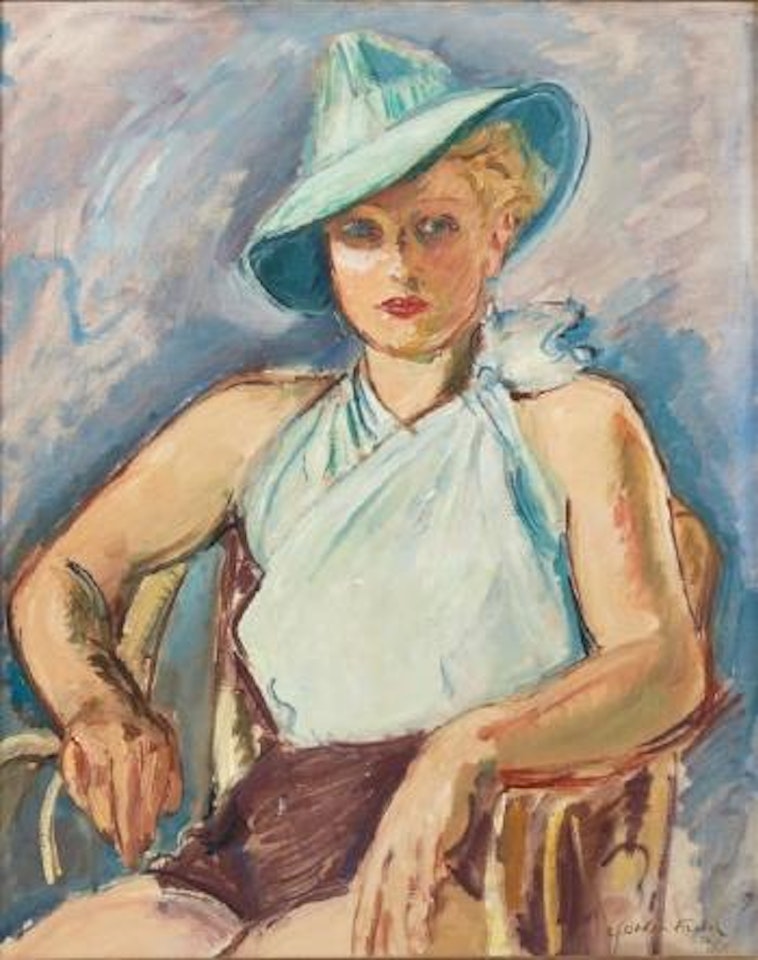 Portrait de femme au chapeau by Othon Friesz