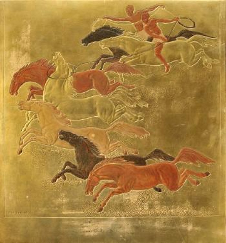 La conquête du cheval by Jean Dunand