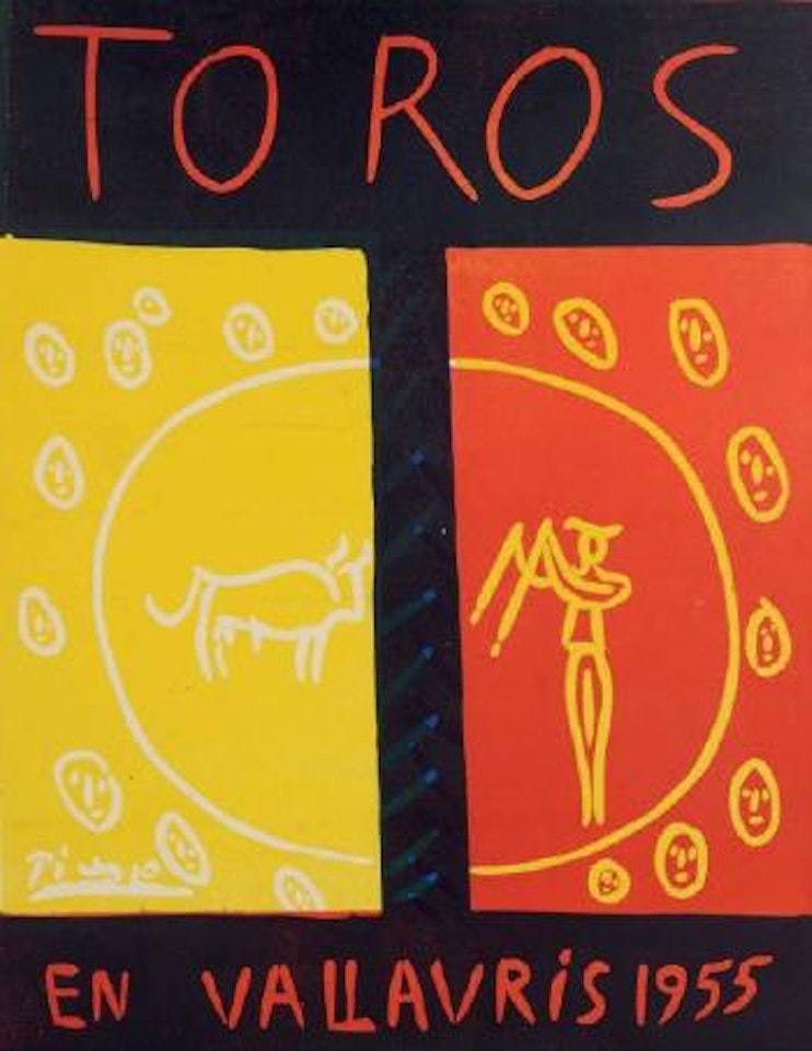 Toros en Vallauris 1955 by Pablo Picasso