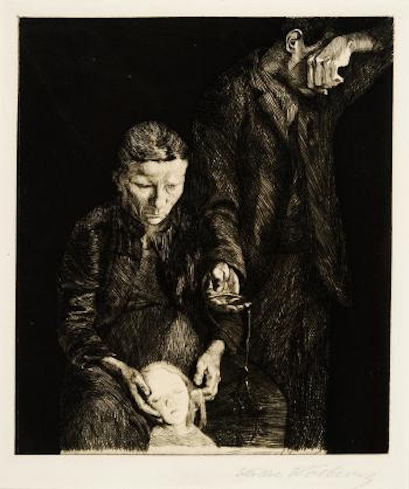 Zertretene (Arme Familie) by Kathe Kollwitz