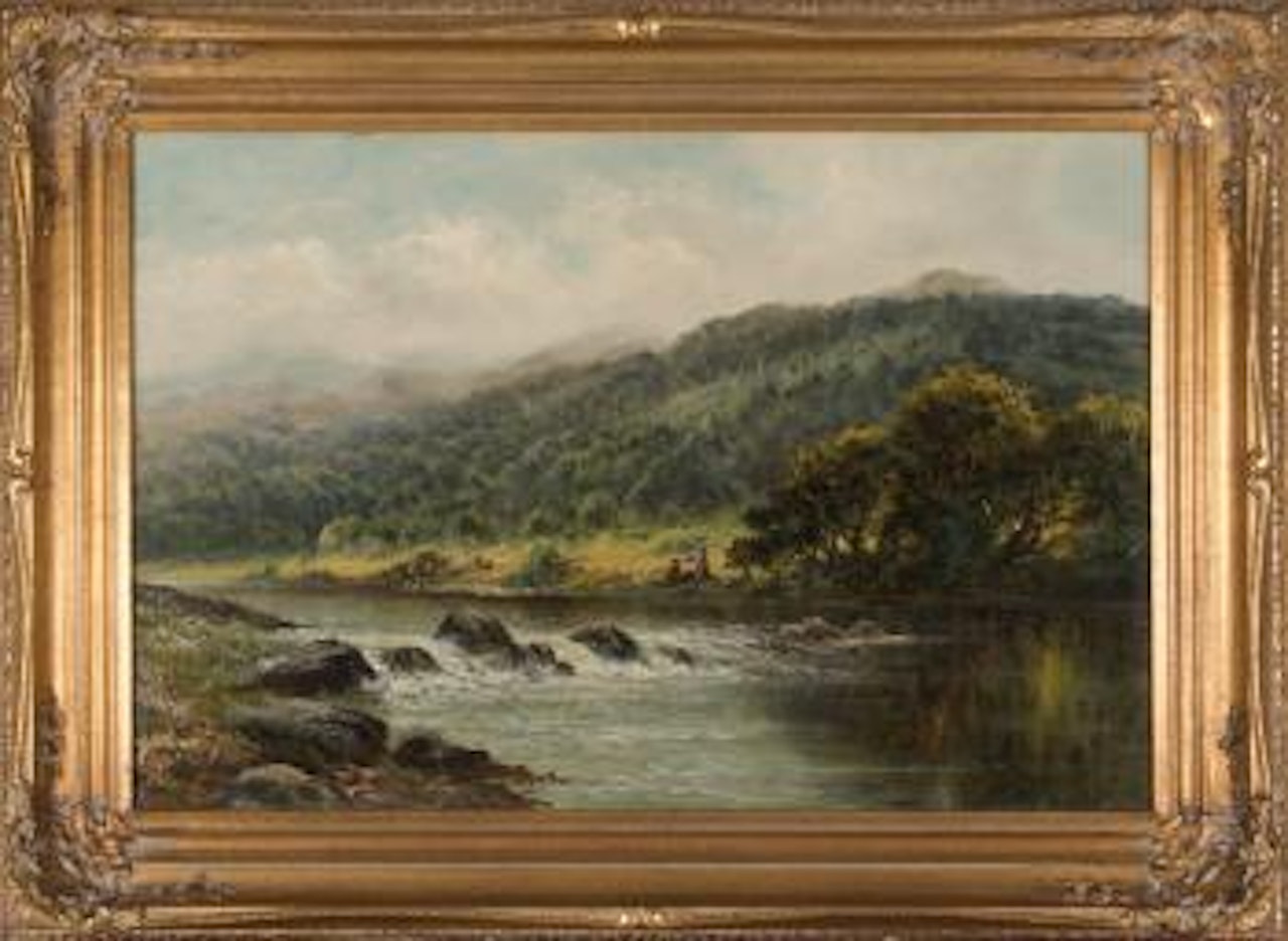 On the Llugwy, North Wales, 1898 by Benjamin Williams Leader