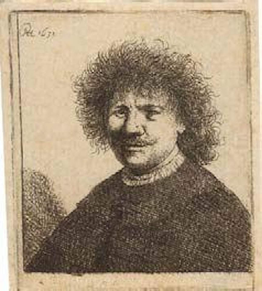 Selbstbildnis mit glatt herabfallendem Kragen by Attributed to Rembrandt Harmensz van Rijn