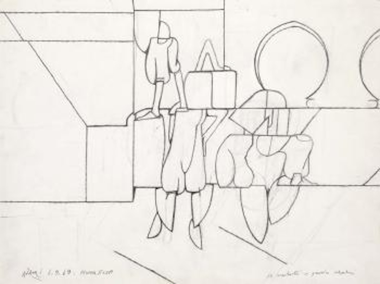 Gli acrobati - quadri arabi by Valerio Adami