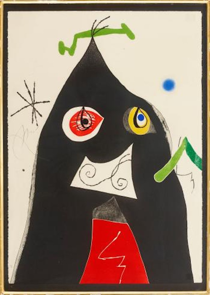 Quatre Colors Aparien el Món: Plate 1 by Joan Miró