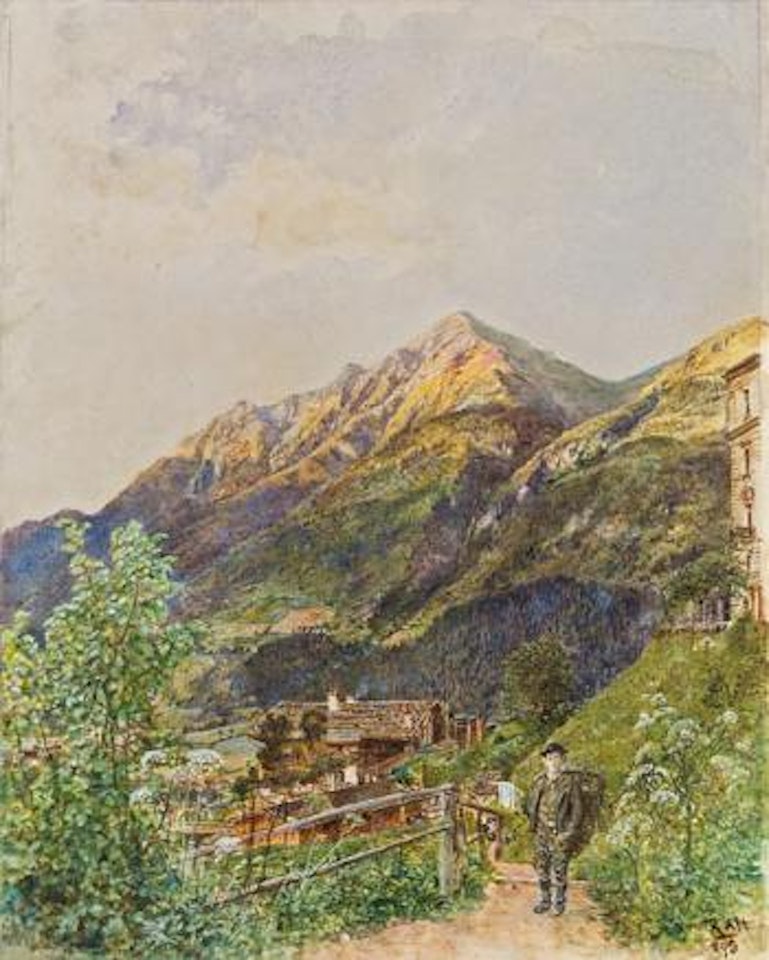 Der Gamskarkogel bei Gastein by Rudolf von Alt