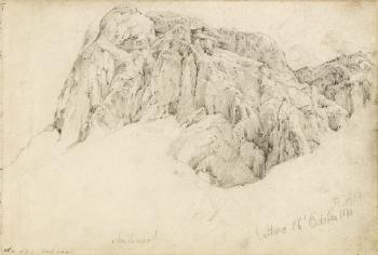 Gebirgsstudie by Rudolf von Alt