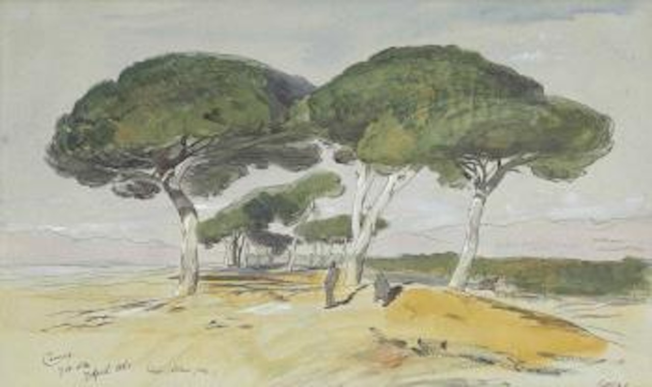Cannes, France by Edward Lear
