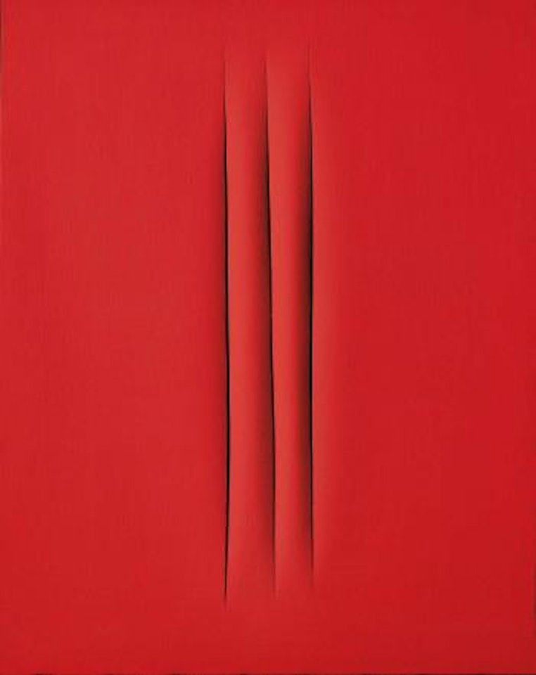 Concetto spaziale, attese by Lucio Fontana