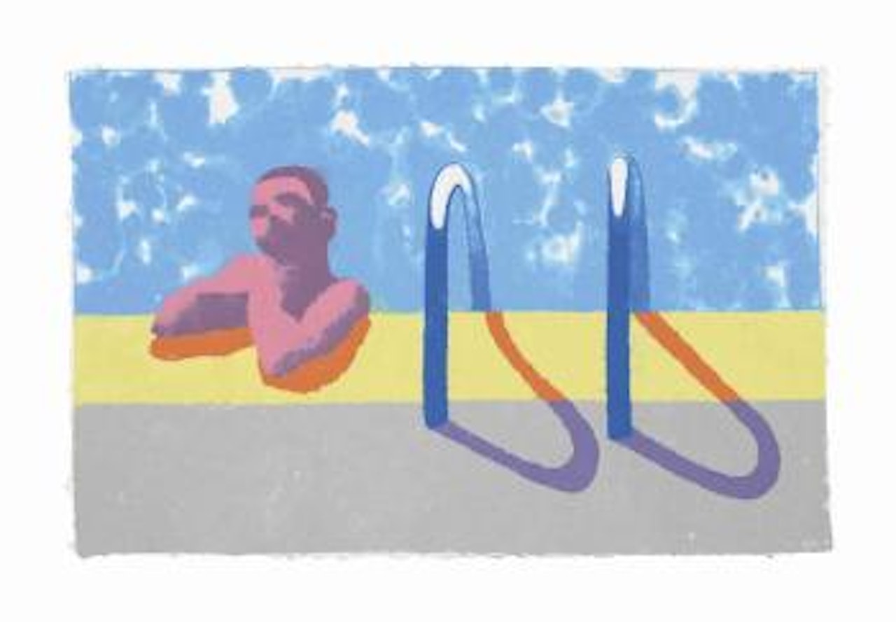Gregory in the Pool (Paper Pool 4) by David Hockney