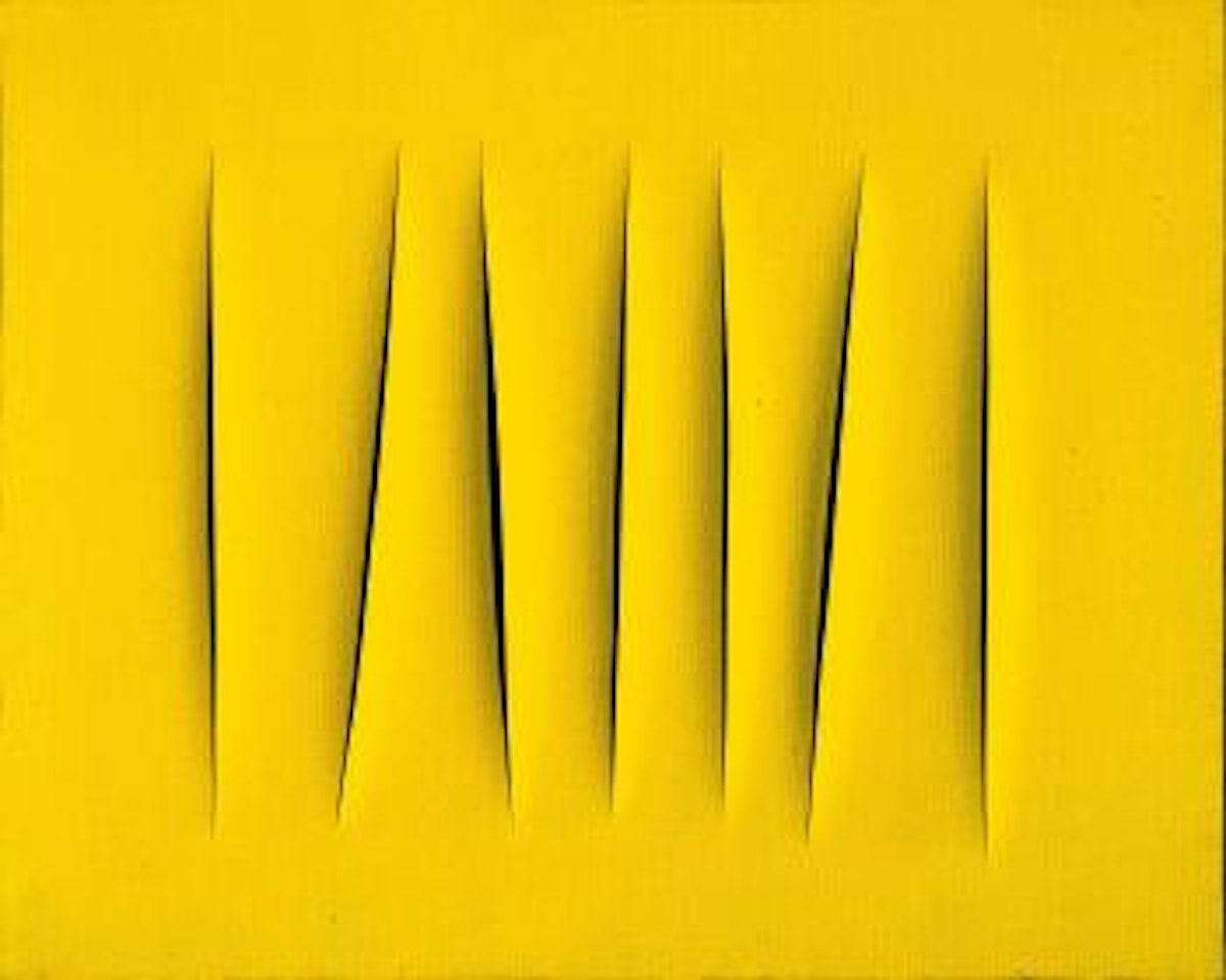 Concetto spaziale, attese by Lucio Fontana