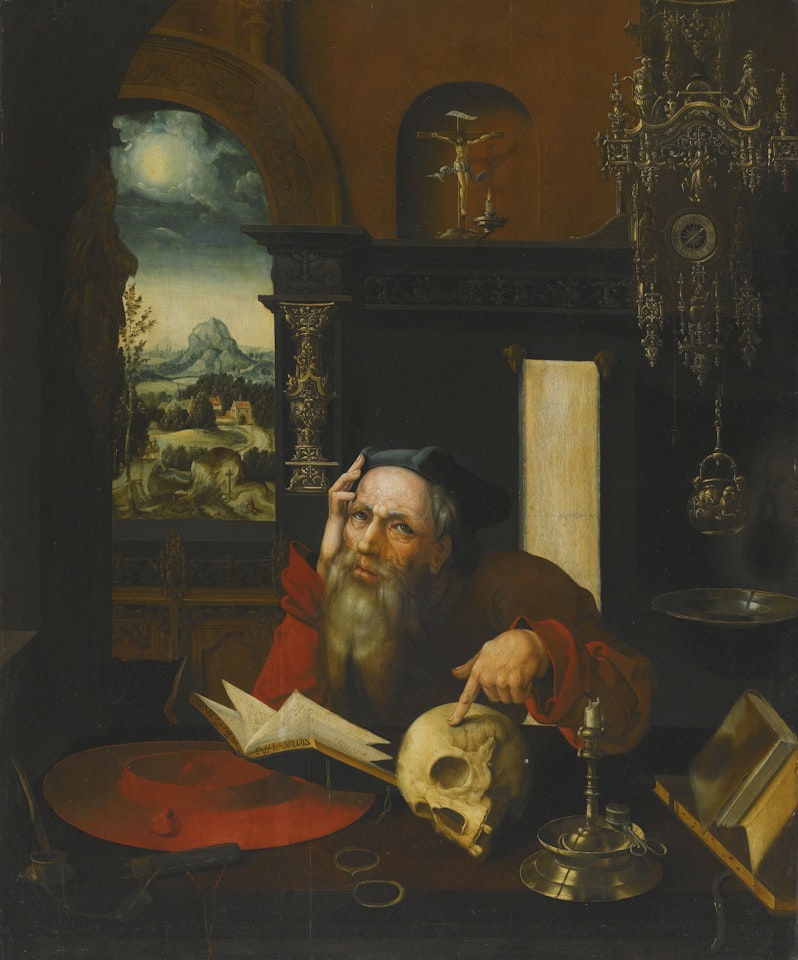 SAINT JEROME IN HIS STUDY by Attributed to Pieter Coecke van Aelst I