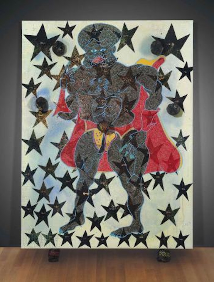 The naked soul of Captain Shit and the legend of the black stars by Chris Ofili