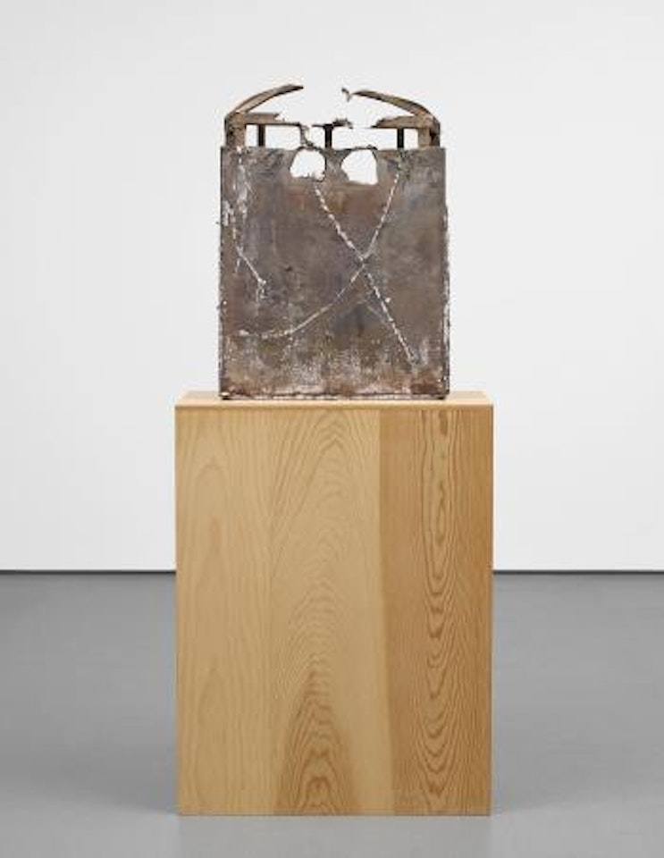 Untitled (Three Sided with X Out of Shell Standing Flat SF4.a) by Mark Grotjahn