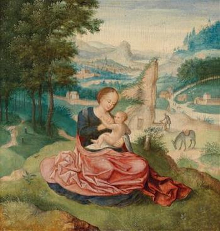 The Rest of the Holy Family on the Flight into Egypt by Adriaen Isenbrandt