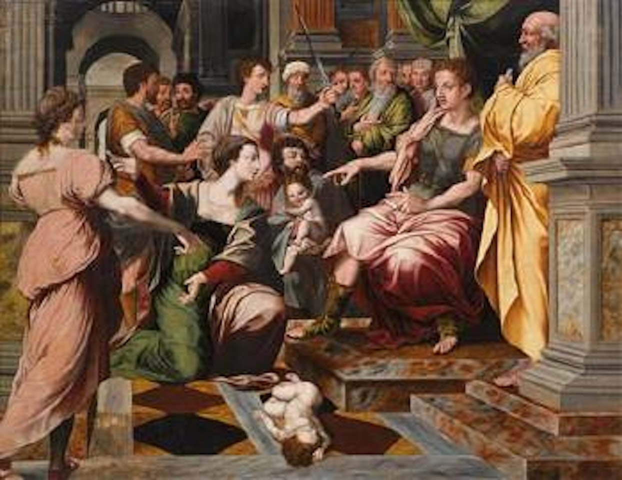 The Judgement of Solomon by Flemish School