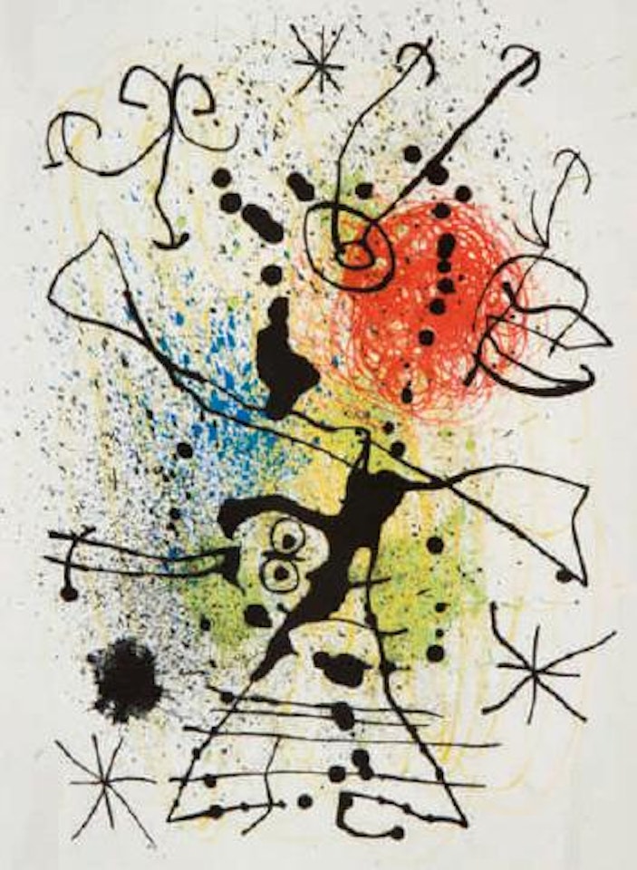 Derriere le miroir 12 by Joan Miró