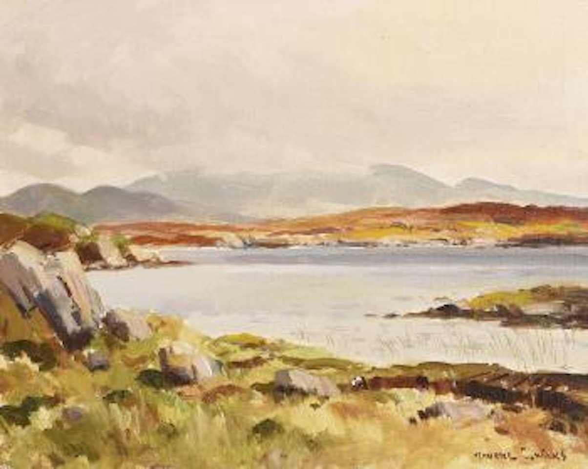 On the Clifden Roundstone Bog Road by Maurice Canning Wilks