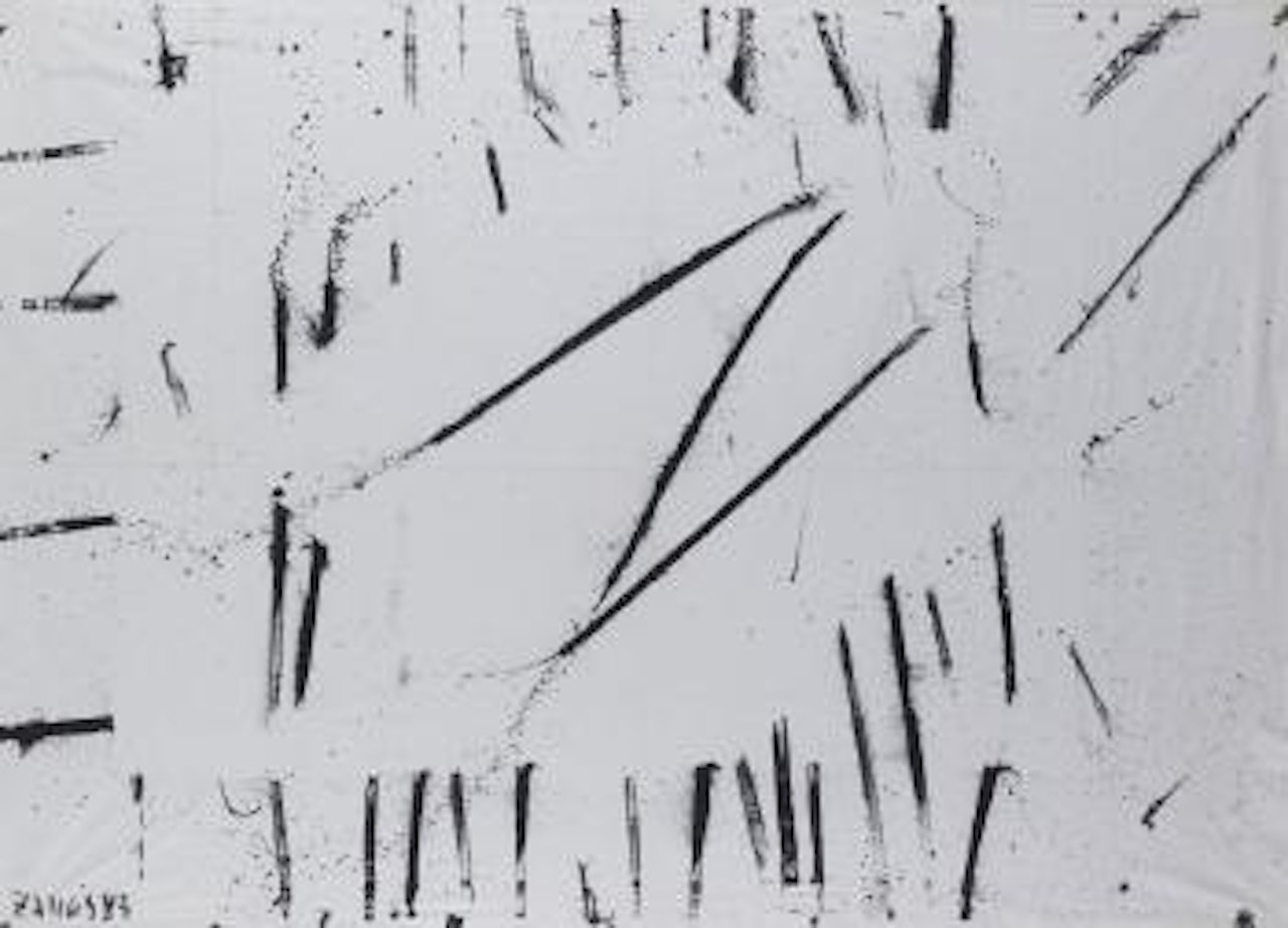 Peitschenbild by Herbert Zangs