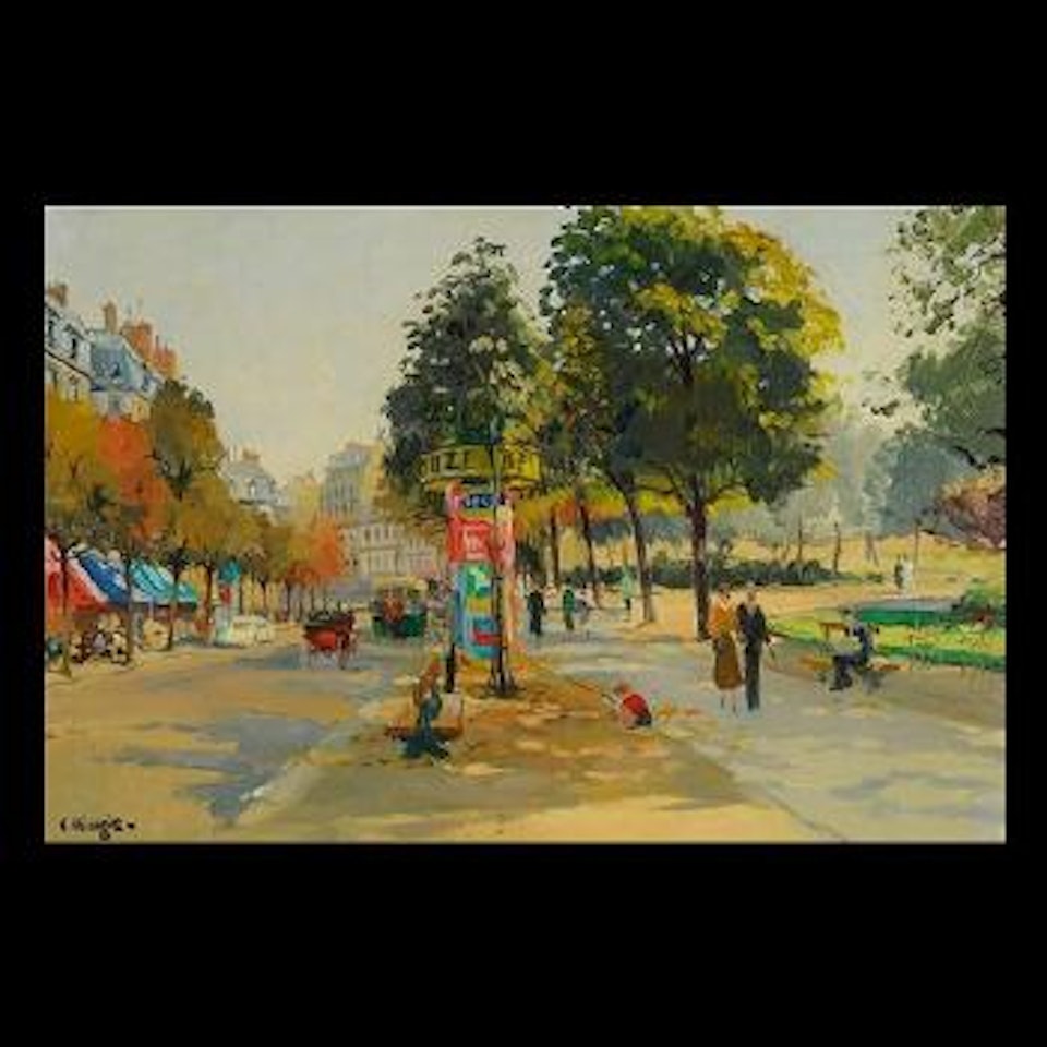 Paris street scene by Constantin Kluge
