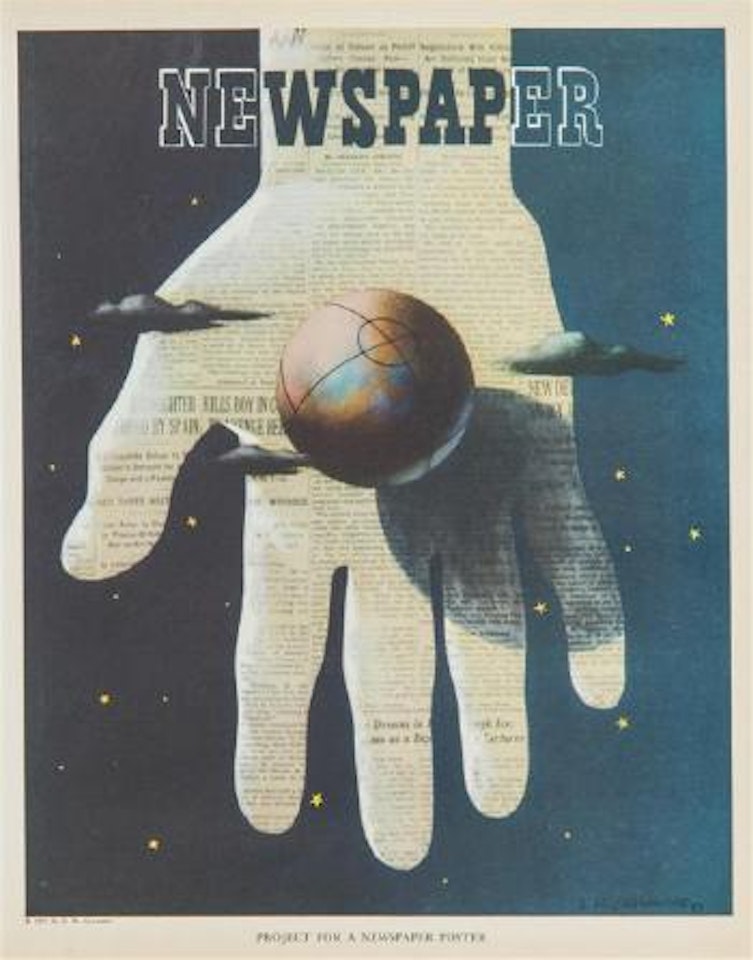 Project for a Newspaper Poster by Cassandre (Adolphe Jean-Marie Mouron)