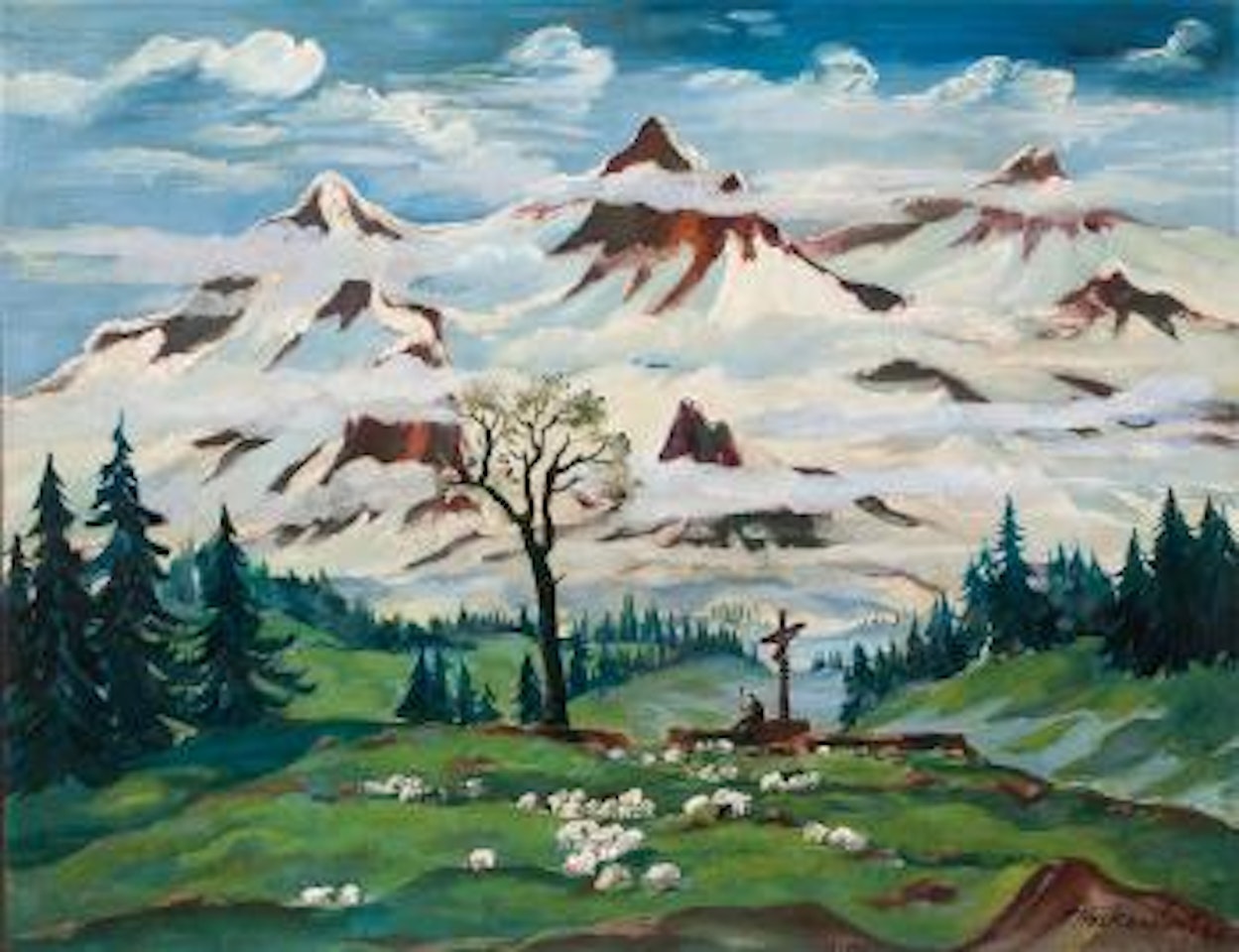 The alps by Franz Heckendorf