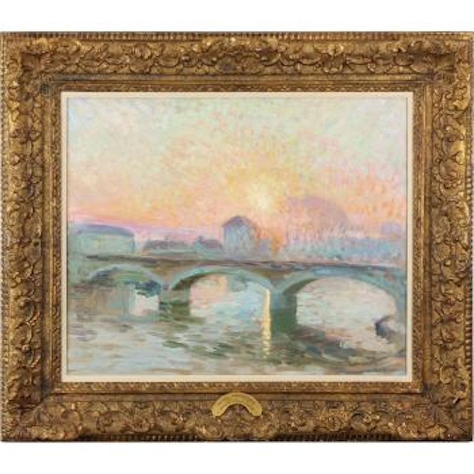 Coucher de Soleil Sur La Riviere by Henri Lebasque