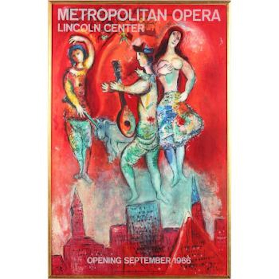 Metropolitan Opera Poster by Marc Chagall