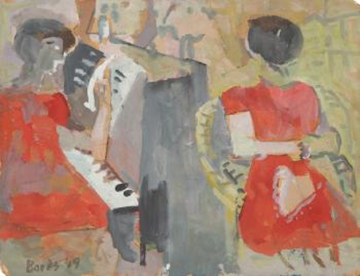 Pianiste et couturière by Francisco Bores