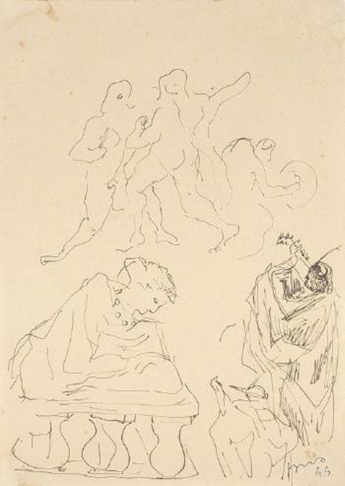 Studi per figure by Lucio Fontana