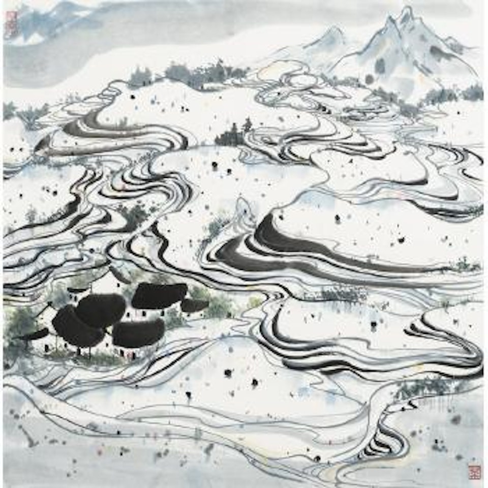 Terraced Fields by Wu Guanzhong
