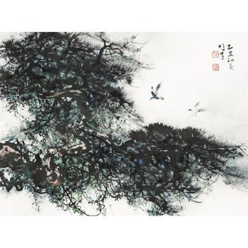 Birds and Pine Trees by Li Xiongcai