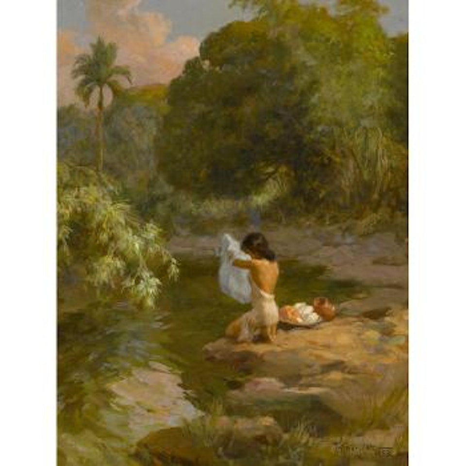 Lavandera by Fernando Amorsolo