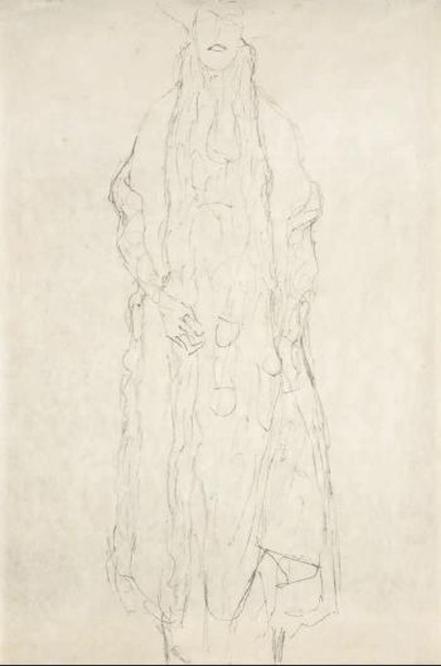 Signora in piedi, studio per il ritratto della signora Adele Block-Bauer by Gustav Klimt