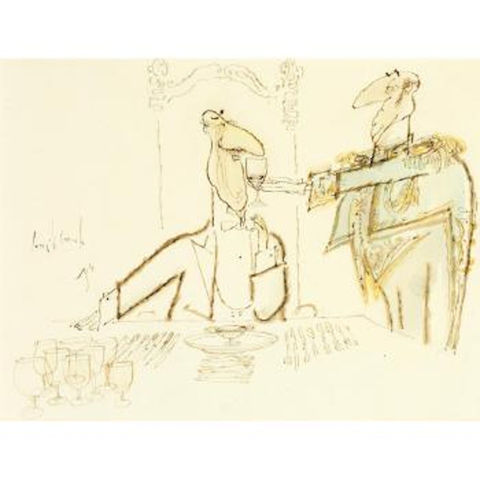 The Sommelier by Ronald Searle