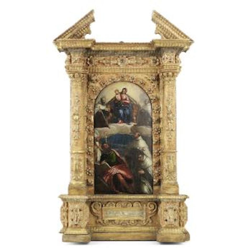 The Madonna and Child with Saints Paul, Elijah, Elisha, Andrew Corsini, Albert of Trapani and Angelo of Sicily by Paolo Veronese