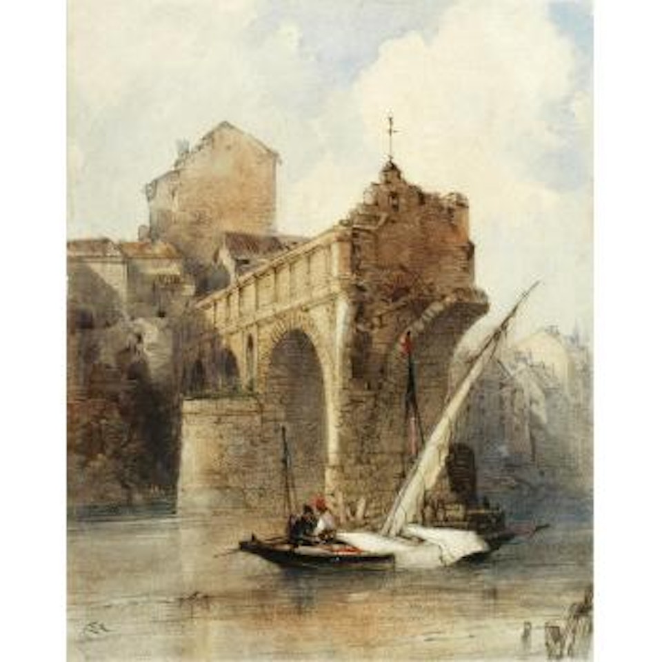 The Ponte Rotto, Rome as it was in 1841 by William Callow