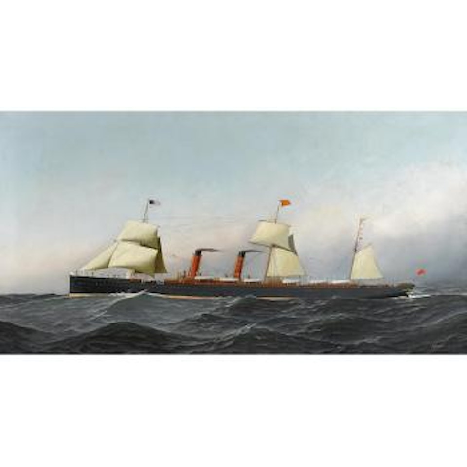 The S.S. Servia at sea by Antonio Jacobsen