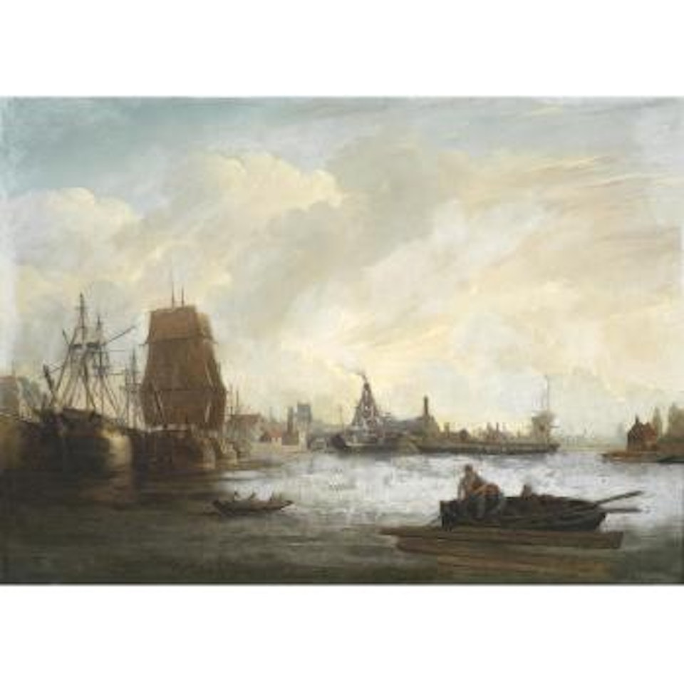 A view of Bristol Docks by Joseph Walter Of Bristol