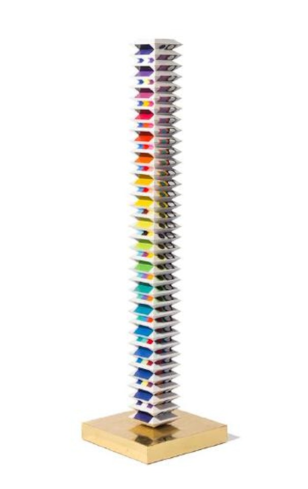 Beyond the visible - Multidimensional tower by Yaacov Agam