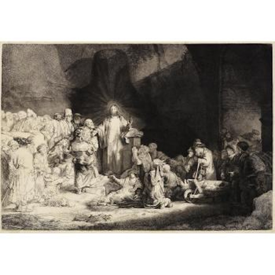 Christ Healing the Sick: 'The Hundred Guilder Print' (Bartsch 74; New Hollstein 239) by Attributed to Rembrandt Harmensz van Rijn