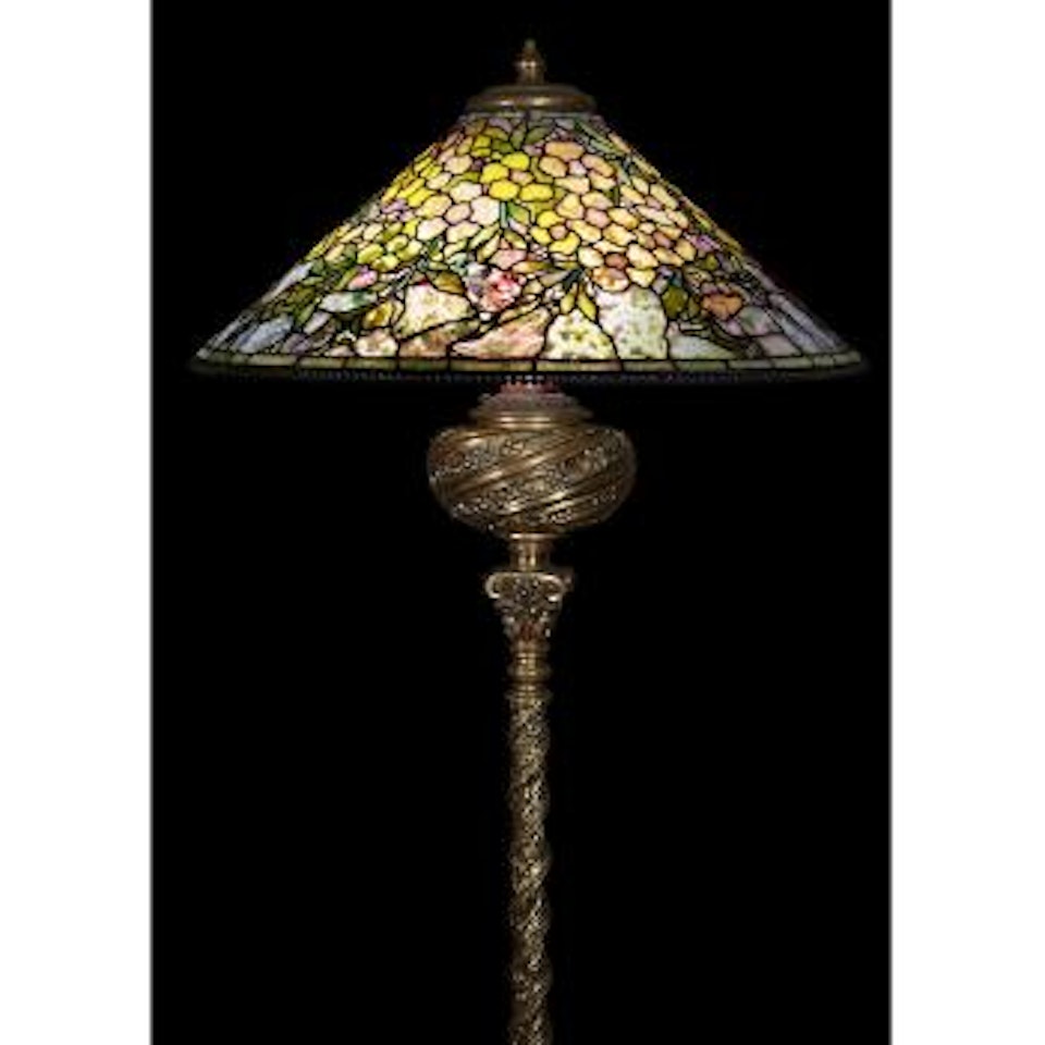An Alamander shade by Tiffany Studios