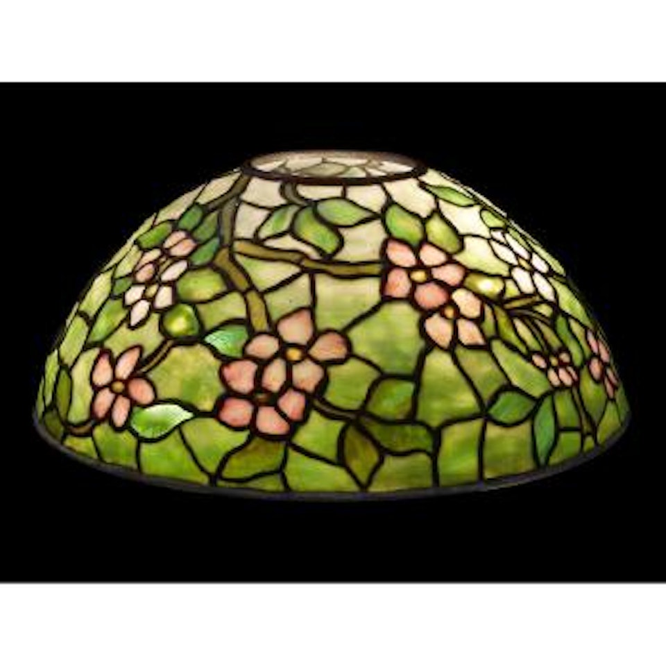 Apple Blossom lamp shade by Tiffany Studios